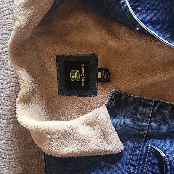 Vintage John Deere denim and fleece jacket!! - Picture 3 of 5